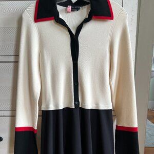 ALICE AND OLIVIA TREVOR MIXED MEDIA DRESS - SOLD OUT!